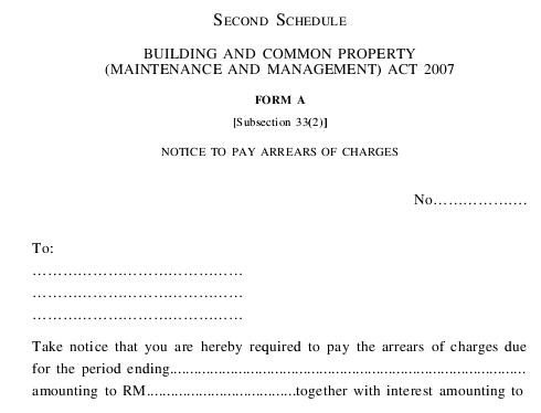 form contract handover Maintenance Building & Common Property and (Management